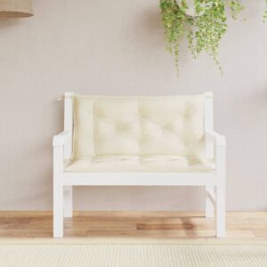 Tuinbank kussen set 2 st - 100x50x7 cm - oxford stof - creme - Type VD