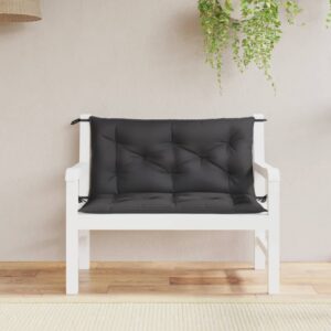Tuinbank kussen set 2 st - 100x50x7 cm - oxford stof - zwart - Type VD