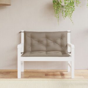 Tuinbank kussen set 2 st - 100x50x7 cm - oxford stof - taupe - Type VD