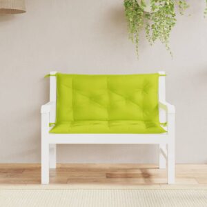 Tuinbank kussen set 2 st - 100x50x7 cm - oxford stof - heldergroen - Type VD