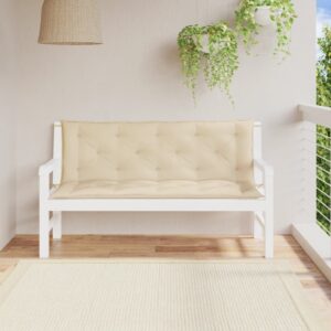 Tuinbank kussen set 2 st - 150x50x7 cm - oxford stof - beige - Type VD