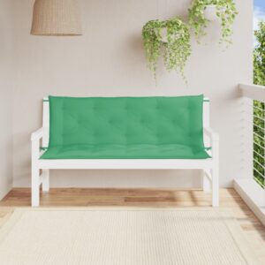 Tuinbank kussen set 2 st - 150x50x7 cm - oxford stof - groen - Type VD