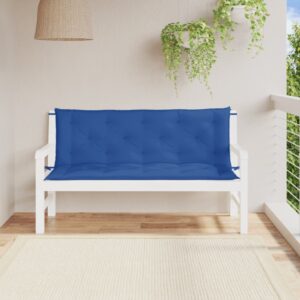 Tuinbank kussen set 2 st - 150x50x7 cm - oxford stof - blauw - Type VD