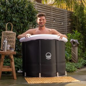IJsbad - Opvouwbaar - Zwart - 120x120 cm - max. 750 ltr - Type LAG/BLC