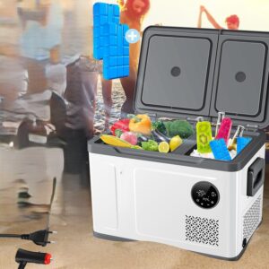 Koelbox met compressor - 31 liter - 230 V en 12 V - met eco-modus - grijs - Type KES/AM