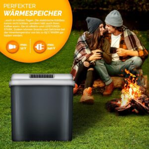 Koelbox - 32 liter - 230 V en 12 V - met eco-modus - grijs - Type TIL/AM