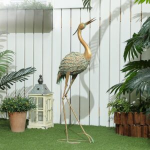 Tuinbeeld - Reigersculptuur - Staal - 90 cm - Type OUT/AM