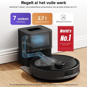 Robotstofzuiger Q10 S5+ / met leegstation - Zwart - Type ROB/AM