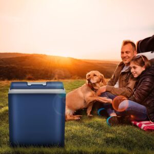 Koelbox - 24 liter - 230 V en 12 V - met eco-modus - blauw - Type TIL/AM