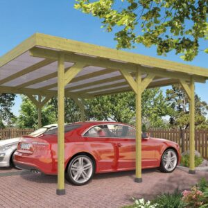 Carport Heerenveen - geïmpregneerd - 500x600 cm - incl. PVC dak