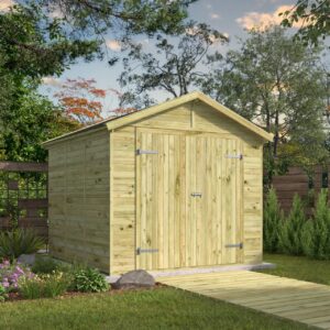 Tuinhuis Julio - groen geïmpregneerd - 234X241 cm