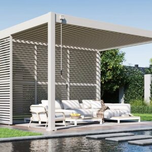 Shutterpaneel - Kantelbaar Horizontaal - Voor zijkant 300 cm - Kiezelgrijs