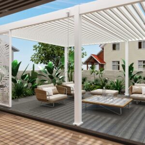 Overkapping - Deluxe - 360x720 cm - Wit