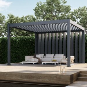 Verticale Kantelpanelen - 300x236 cm - Voor 300 cm kant - Antraciet