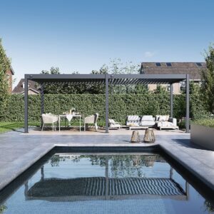 Overkapping - Deluxe - 360x720 cm - Antraciet