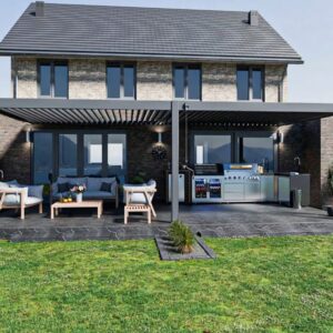 Overkapping Premium - Muurbevestiging - 400x600 cm - Antraciet