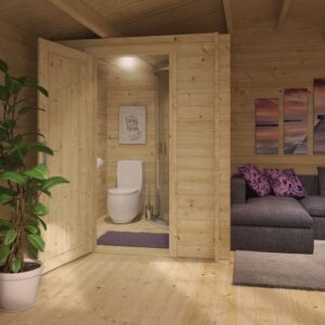 Tuinhuis Jolien - Toiletkit - 180X200 cm (lxb) - onbehandeld