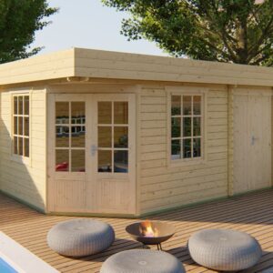 Tuinhuis Julette - 2 kamerwoning - 250 x 500 cm - onbehandeld