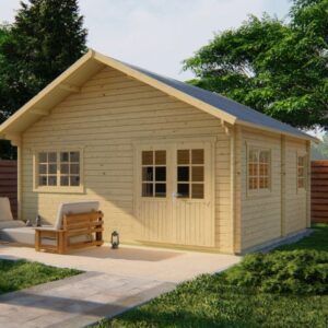 Tuinhuis Madelief - 5 kamerwoning - 590 x 530 cm - onbehandeld