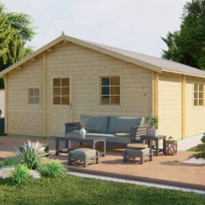 Tuinhuis Billie - 5 kamerwoning - 600 x 800 cm - onbehandeld