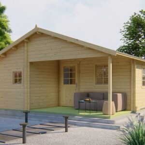 Tuinhuis Jane - 4 kamerwoning - 600 x 800 cm - onbehandeld