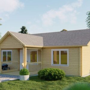 Tuinhuis Britt - 5 kamerwoning - 1040 x 980 cm - onbehandeld