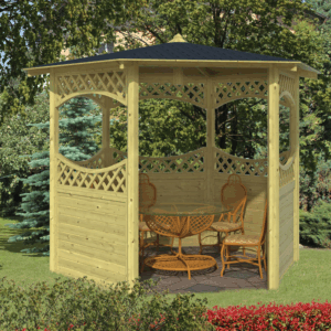 Paviljoen - Siros - 235x290 cm - groen geïmpregneerd