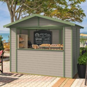 Kiosk Bianca - 16 mm - groen geïmpregneerd - 266x175 cm - incl. vloer