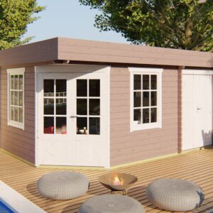 Tuinhuis Julette - 2 kamerwoning - 250 x 500 cm - geïmpregneerd