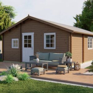 Tuinhuis Billie - 5 kamerwoning - 600 x 800 cm - geïmpregneerd