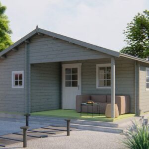 Tuinhuis Jane - 4 kamerwoning - 600 x 800 cm - geïmpregneerd