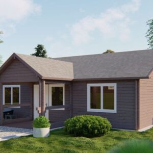 Tuinhuis Britt - 5 kamerwoning - 1040 x 980 cm - geïmpregneerd