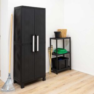 Opbergkast Garage Midi - Kunststof - Hoog - Antraciet