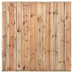 Tuinscherm - Lommel - 180x180 cm - 19 Planks - Grenen Geïmpregneerd