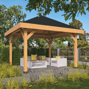 Prieel - Mykonos DHZ - Douglas - onbehandeld - 430x430 cm