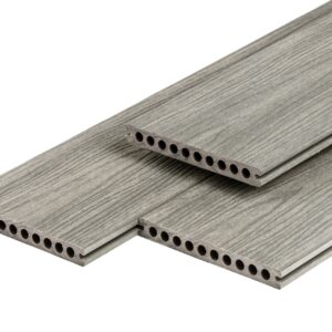 Vlonderplank Composiet - Lichtgrijs - 2,3x21x300 cm - PuraShield - fijne houtnerf - Prijs per m²