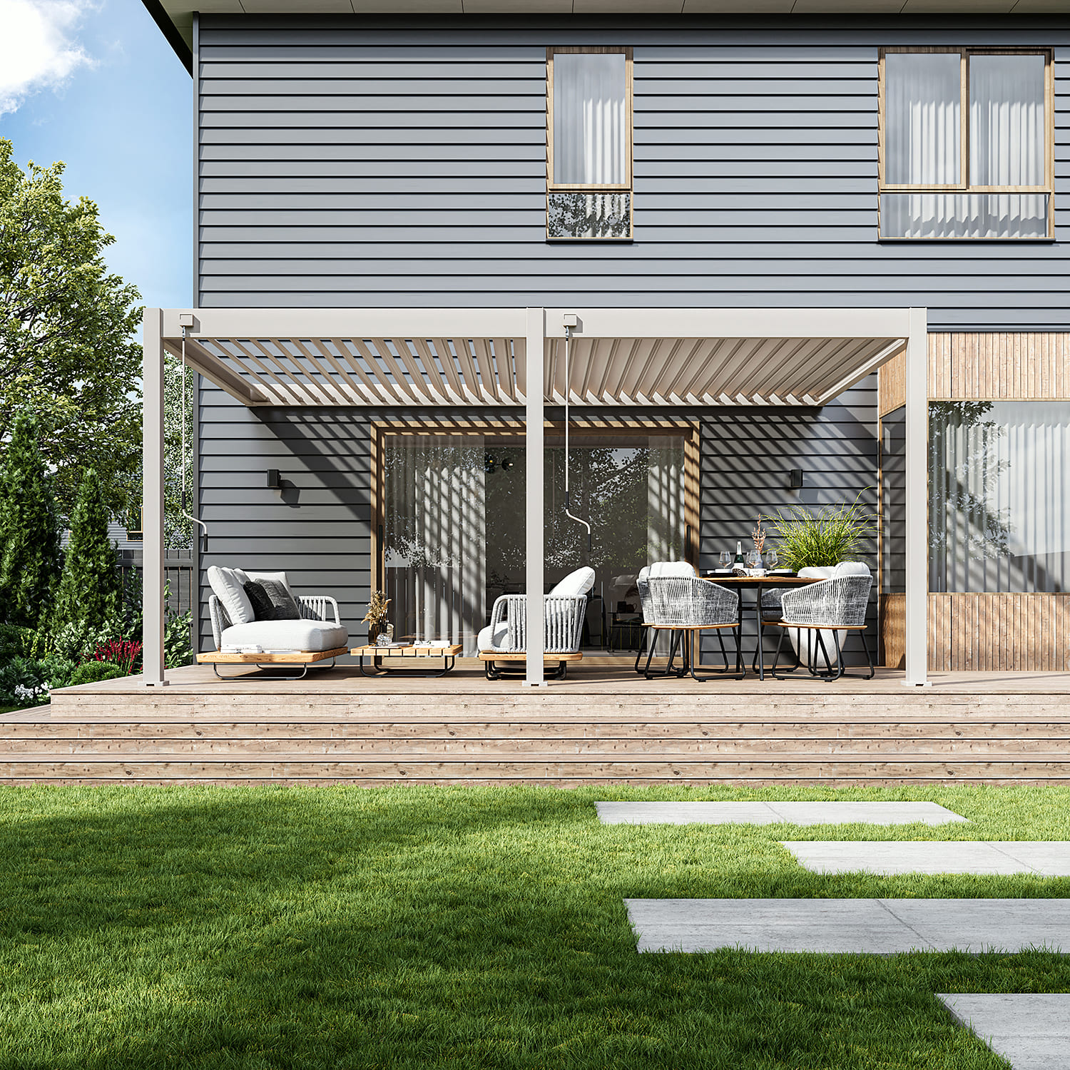 Overkapping Deluxe aan huis (niet leverbaar)