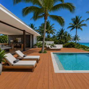 Vlonderplank Composiet - Teak - 2,3x13,8x300 cm - PuraShield - fijne houtnerf - Prijs per m²