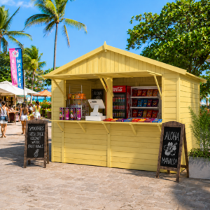 Kiosk Fabienne - 16 mm - groen geïmpregneerd - 308x243 cm - incl. vloer