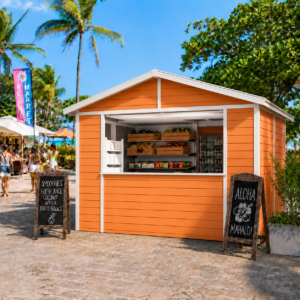 Kiosk Marjorie - 16 mm - groen geïmpregneerd - 300x200 cm - incl. vloer