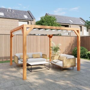 Pergola 324 x 324 cm - Red Class Wood - geïmpregneerd