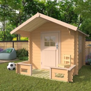 Speelhuisje Klein Duimpje - onbehandeld - 190x190x170 (bxdxh)