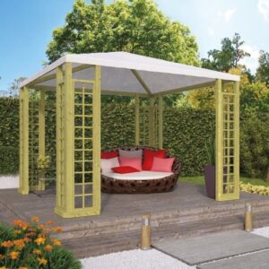 Paviljoen Rhodos - 300x300 cm - groen geïmpregneerd