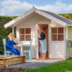 Speelhuisje Rapunzel - onbehandeld - 180x120x170 (bxdxh)