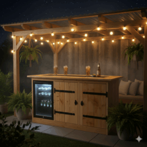 Buitenkeuken Hawaii - 70 Liter Koelkast - Douglas Hout