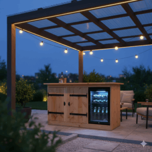 Buitenkeuken Florida - 70 Liter Koelkast - Douglas Hout