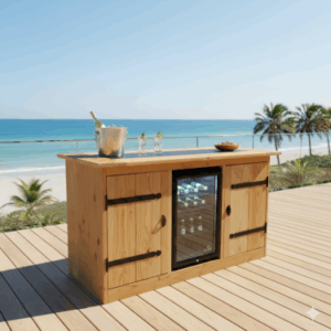 Buitenkeuken Illinois - 70 Liter Koelkast - Douglas Hout