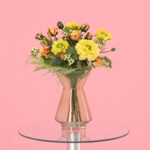 Bloem Boeket  Frieda kunstbloemen - 35 cm - Geel