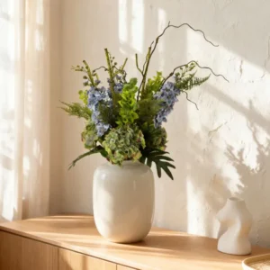 Bloem Boeket Yara kunstbloemen - 90 cm - Blauw