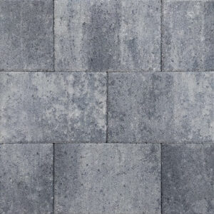 Straksteen - 20x30 cm - grijs/zwart - door en door gekleurd